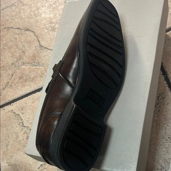 Kenneth Cole Reaction Dark Brown Leather Loafers New - Picture 4 of 5
